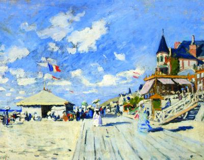 Claude Monet – Plaja din Trouville, 1870